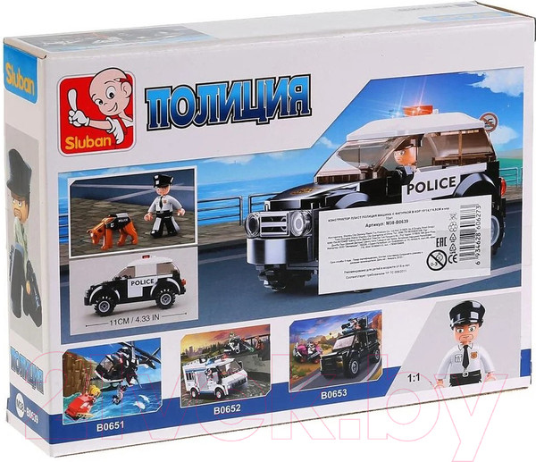 Изображение товара Конструктор Sluban Полиция. Городской патруль / M38-B0639 (78эл)