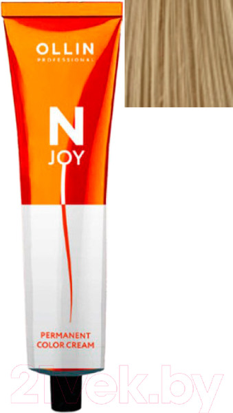 Крем-краска для волос Ollin Professional N-Joy перманентная 10/35 (100мл, светлый блондин золотисто-махагоновый) — фото 5