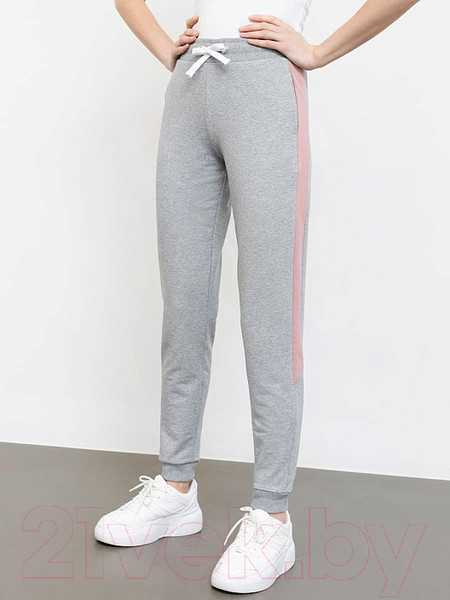 Изображение товара Брюки спортивные Mark Formelle 382312 (р.170/176-90, серый меланж 4425В/пепел розы)