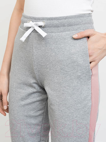 Изображение товара Брюки спортивные Mark Formelle 382312 (р.170/176-90, серый меланж 4425В/пепел розы)