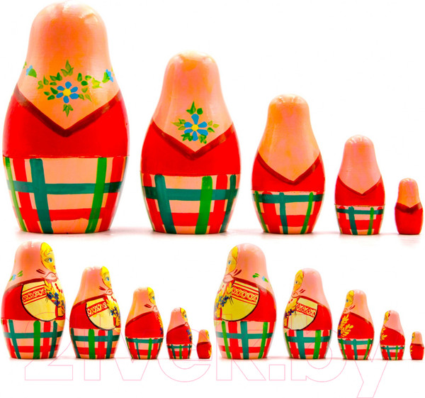 Изображение товара Матрешка сувенирная Брестская Фабрика Сувениров С колосками и васильками 5052