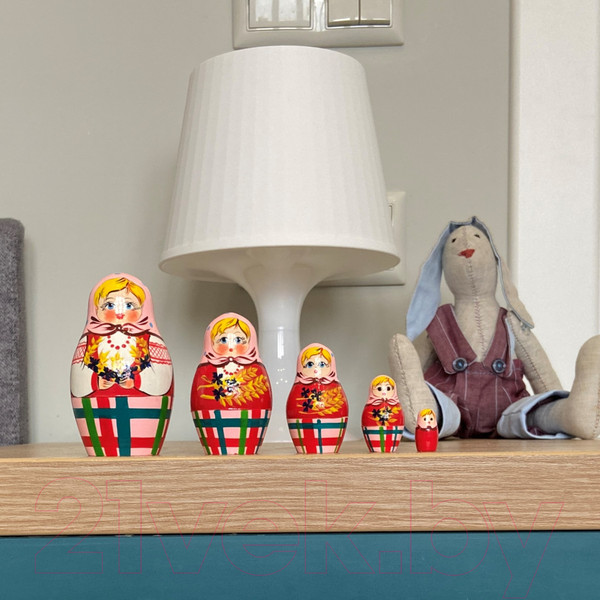 Изображение товара Матрешка сувенирная Брестская Фабрика Сувениров С колосками и васильками 5052