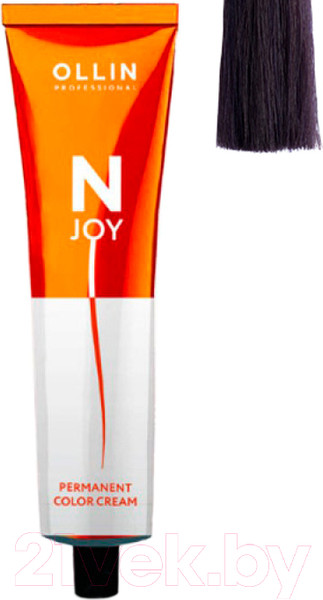Изображение товара Крем-краска для волос Ollin Professional N-Joy перманентная 7/28 (100мл, русый фиолетово-синий)
