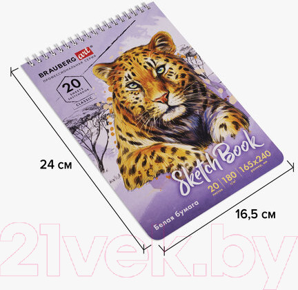Изображение товара Скетчбук Brauberg Art Classic / 112993 (белая бумага)