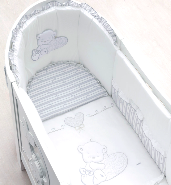 Изображение товара Детская кроватка Italbaby Love Oval / 070.1400-0405 (белый)