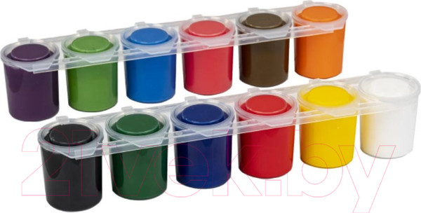 Изображение товара Акриловые краски Остров Сокровищ 191689 (12цв)