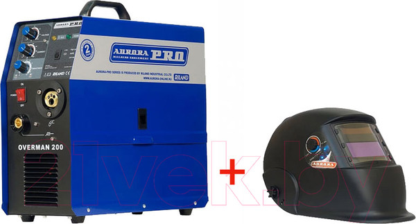 Изображение товара Полуавтомат сварочный AURORA Overman 200 (+ маска AURORA A998F Black)