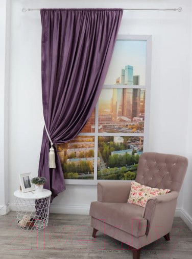 Изображение товара Штора Amore Mio RR PL T66-104 200x270 / 18648 (брусника)