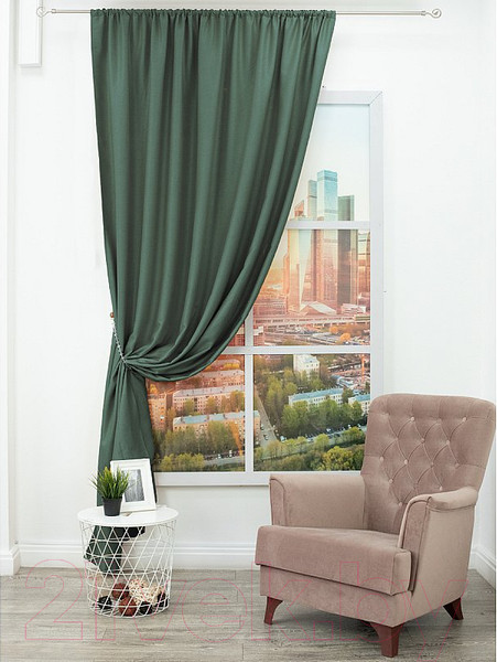 Изображение товара Штора Amore Mio RR JTH-93-15 200x270 / 26927 (оливковый)