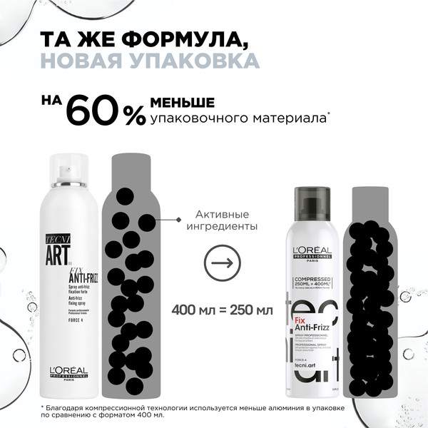 Изображение товара Спрей для укладки волос L'Oreal Professionnel Tecni.Art 19 Fix Anti-Frizz Сильной фиксации (250мл)