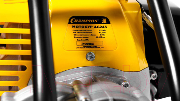 Изображение товара Мотобур земляной Champion AG243