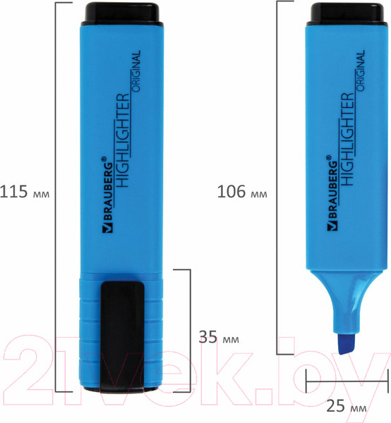 Изображение товара Набор маркеров Brauberg Original Neon / 152215 (4цв)