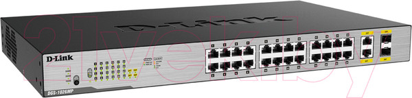 Изображение товара Коммутатор D-Link DGS-1026MP/B1A