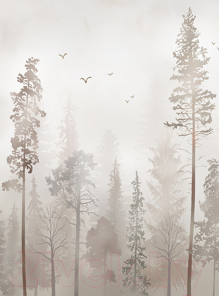 Изображение товара Фотообои листовые Vimala Бежевый лес (270x200)