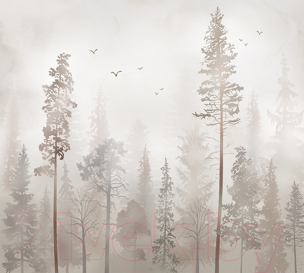 Изображение товара Фотообои листовые Vimala Бежевый лес (270x300)