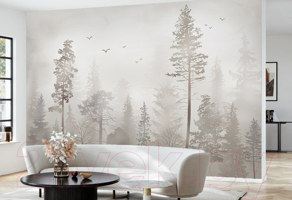 Изображение товара Фотообои листовые Vimala Бежевый лес (270x400)