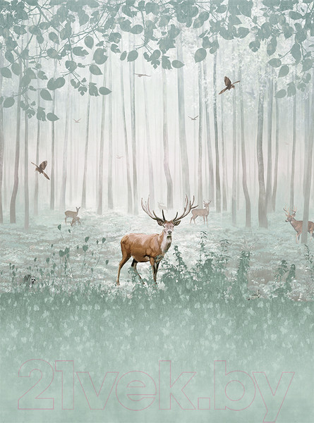 Изображение товара Фотообои листовые Vimala Олени на опушке (270x200)