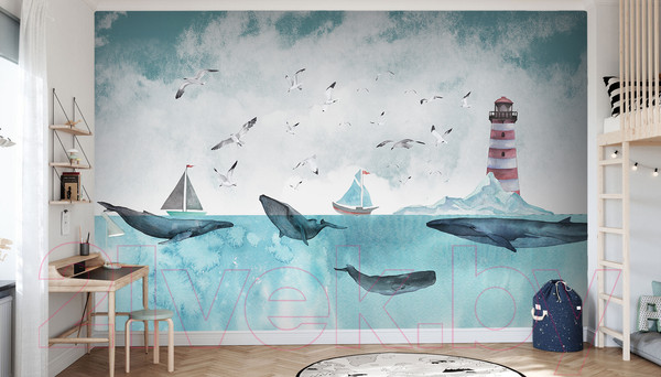 Изображение товара Фотообои листовые Vimala Киты (270x300)