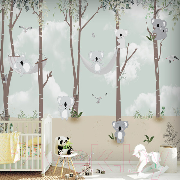 Изображение товара Фотообои листовые Vimala Коалы на деревьях (270x300)