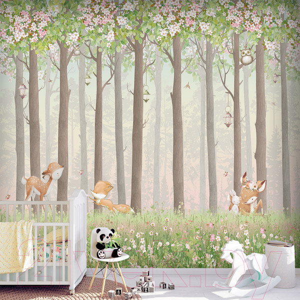 Изображение товара Фотообои листовые Vimala Олени на поляне (270x300)