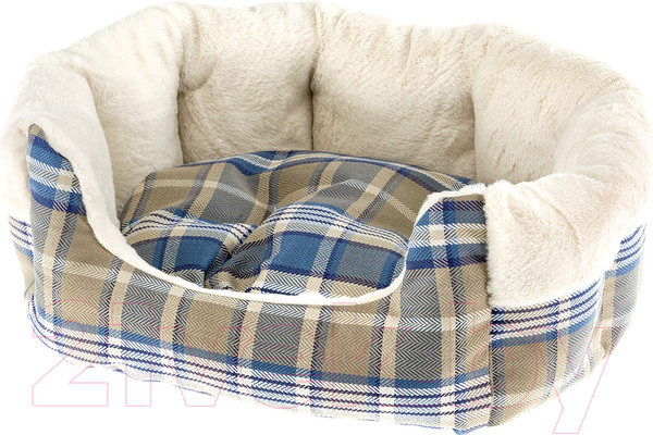 Изображение товара Лежанка для животных Ferplast Etoile 2 / 83504025 (с мехом, синий)