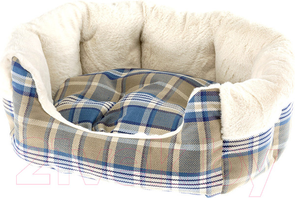 Изображение товара Лежанка для животных Ferplast Etoile 4 / 83505025 (с мехом, синий)
