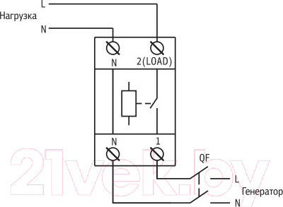Изображение товара Реле напряжения КС MRV 32A / 82714 (с дисплеем)
