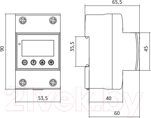 Изображение товара Реле напряжения КС MRV 32A / 82714 (с дисплеем)