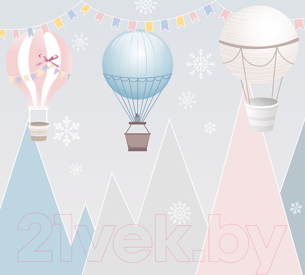 Изображение товара Фотообои листовые Vimala Шары над горами (270x300)