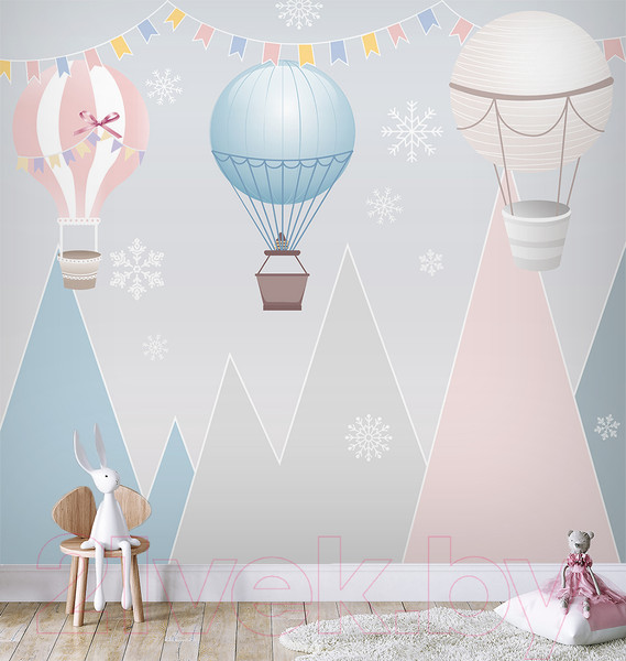 Изображение товара Фотообои листовые Vimala Шары над горами (270x300)