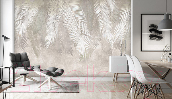 Изображение товара Фотообои листовые Vimala Бежевые листья (270x400)