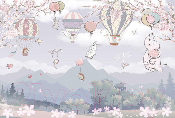 Изображение товара Фотообои листовые Vimala Весенний полёт (270x400)