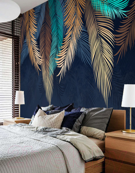 Изображение товара Фотообои листовые Vimala Листья тиффани (270x300)