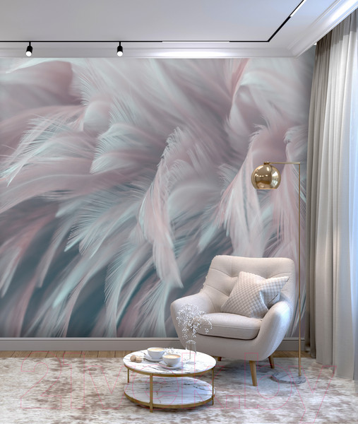 Изображение товара Фотообои листовые Vimala 3D перья (270x300)