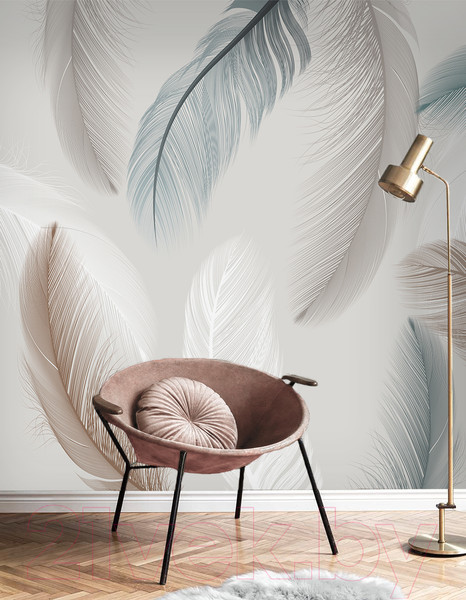 Изображение товара Фотообои листовые Vimala Нежные перья (270x300)