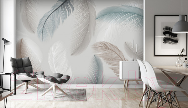 Изображение товара Фотообои листовые Vimala Нежные перья (270x400)
