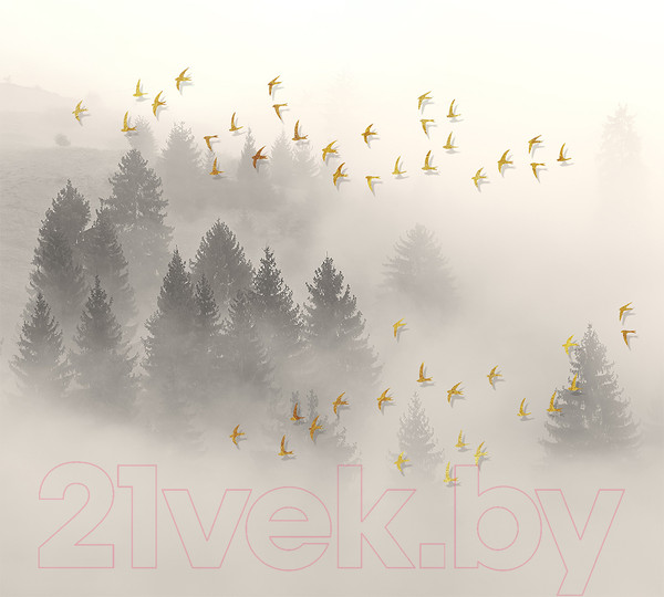 Изображение товара Фотообои листовые Vimala 3D птицы над лесом (270x400)