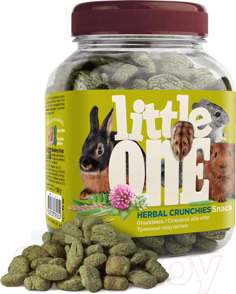 Изображение товара Лакомство для грызунов Mealberry Little One Травяные подушечки (100г)