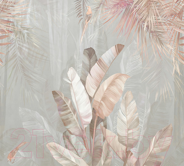 Изображение товара Фотообои листовые Vimala 3D Банановые листья (270x300)