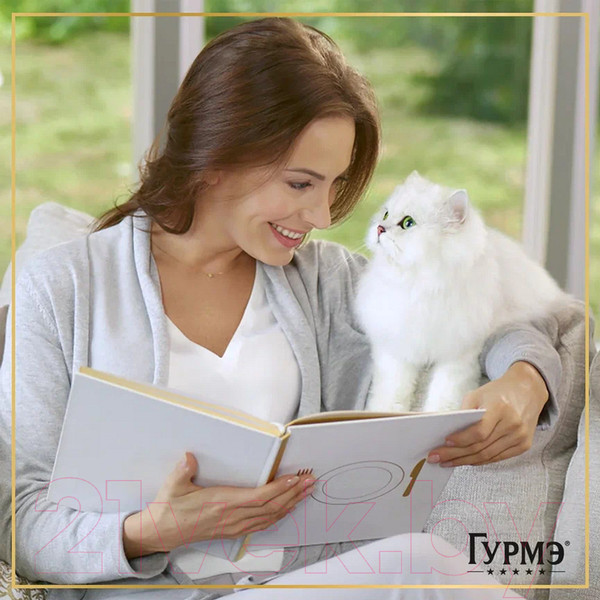 Изображение товара Влажный корм для кошек Гурмэ Перл курица соус (75г)