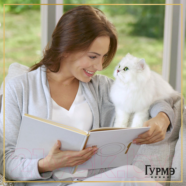 Изображение товара Влажный корм для кошек Гурмэ Перл лосось соус (75г)