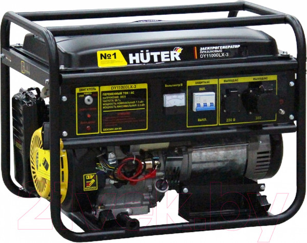 Изображение товара Бензиновый генератор Huter DY11000LX-3-электростартер (64/1/73)