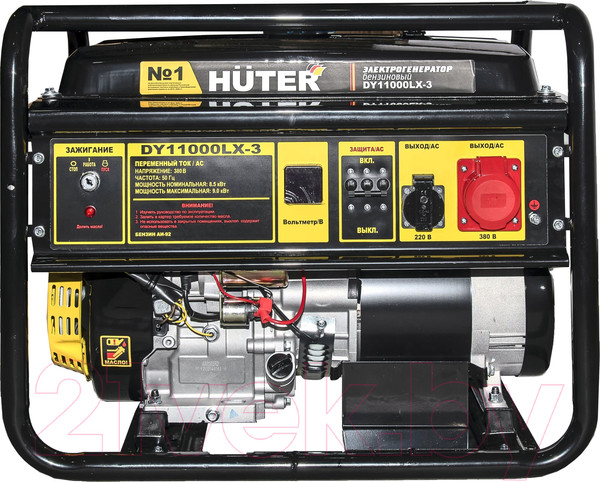 Изображение товара Бензиновый генератор Huter DY11000LX-3-электростартер (64/1/73)