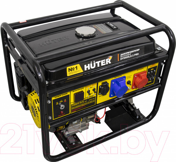 Изображение товара Бензиновый генератор Huter DY9500LX-3 Pro-электростартер (64/1/77)