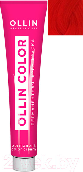 Изображение товара Крем-краска для волос Ollin Professional Color перманентная 0/66 (60мл, корректор красный)
