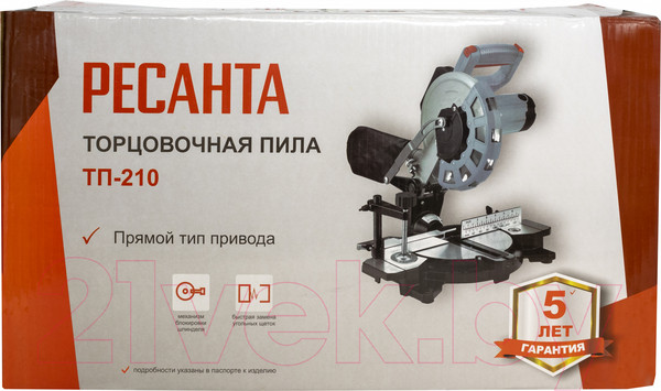 Изображение товара Торцовочная пила Ресанта ТП-210 (75/18/2)