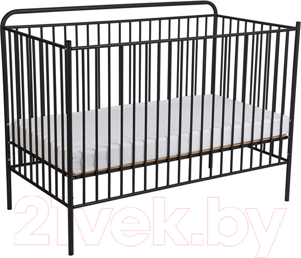 Изображение товара Детская кровать-трансформер Polini Kids Vintage 400 / 0002471.22 (черный матовый)