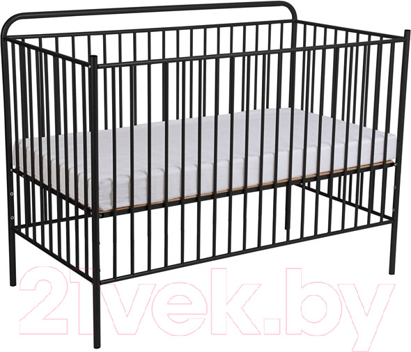 Изображение товара Детская кровать-трансформер Polini Kids Vintage 400 / 0002471.22 (черный матовый)