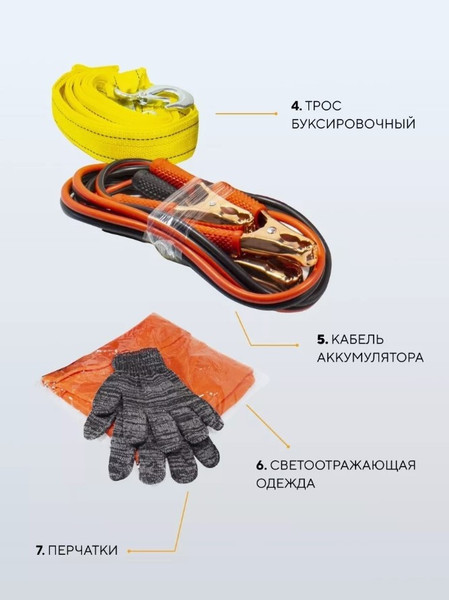 Изображение товара Набор автомобилиста ForceKraft FK-1014 (50653)