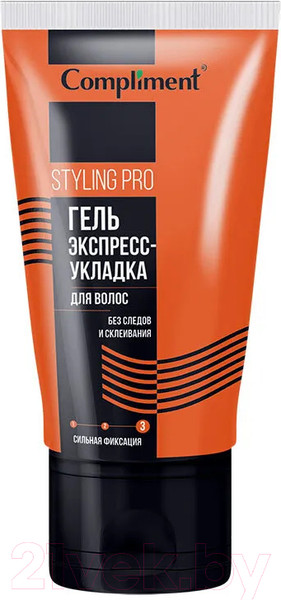 Изображение товара Гель для укладки волос Compliment Styling Pro экспресс-укладка сильная фиксация (165мл)